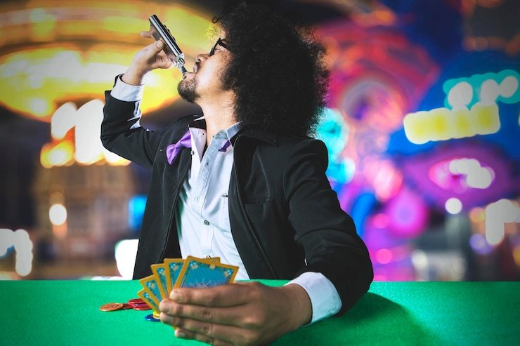 Live blackjack table with professional dealer and real-time chat interface